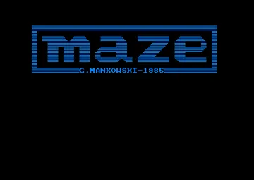 Maze (F) (1985) [CPC] screen shot title